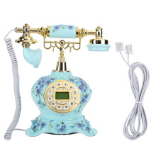 Classic Retro Phone Vintage Style Telephone Old Fashioned Button Dialer With LCD Display Elegant Look For Home Decor High Quality Material Stone
