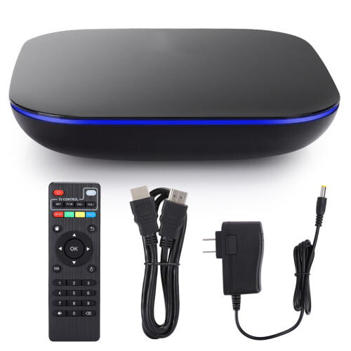Ultra HD Android Media Player4K8K Support Octa Core CPU Smart TV Box With Bluetooth USB3.0And H.265Compression Technology For Fast Streaming