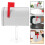 5Pcs Mounted Post Box Outdoor White Mini Iron Mailbox for Home Office 10