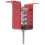 5Pcs Galvanized Steel Spring Vibration Isolator Hanger Red with Rubber 3