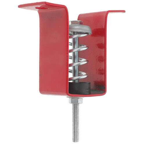 5Pcs Galvanized Steel Spring Vibration Isolator Hanger Red with Rubber 2