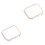 2Pcs Golden Screen Protector Frame for Iwatch4 Watch Band Case 3