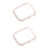 2Pcs Golden Screen Protector Frame for Iwatch4 Watch Band Case 4