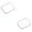 2Pcs Golden Screen Protector Frame for Iwatch4 Watch Band Case 5