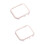 2Pcs Golden Screen Protector Frame for Iwatch4 Watch Band Case 6