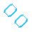 2Pcs Sky-Blue Watch Protector Case Stylish Protective Frame for Watch 8