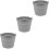 3Pcs Flexible Silicone Bbq Buckets Foldable Grill Accessory Oil Liners 6