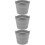 3Pcs Flexible Silicone Bbq Buckets Foldable Grill Accessory Oil Liners 9