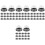 200Pcs Black Dessert Packing Boxes for Moon Cakes and Muffins 4