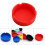 4Pcs Red Silicone Beverage Pad Lightweight Holder 9