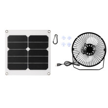 Kettős ventilátoros, napelemes ventilátor fészerbe, állítható szögű panel, vízálló kialakítás, hűtés, szellőzés, nagy