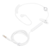 Stereo Earpiece For Phone, Anti Radiation Air Tube Headphones In Ear Wired Earbuds Noise Isolating Acoustic Tube Earphones With3.5Mm Plug And Mic