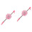2Pièces Colliers Pour En Velours Rose Avec Ajustables 5