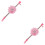 2Pièces Colliers Pour En Velours Rose Avec Ajustables 7