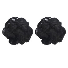 Curly Wavy Synthetic Hair Extension Messy Hair Bun Instant Look Change Adjustable Size With Elastic Tie Secure Comfortable Fit Suitable For Parties