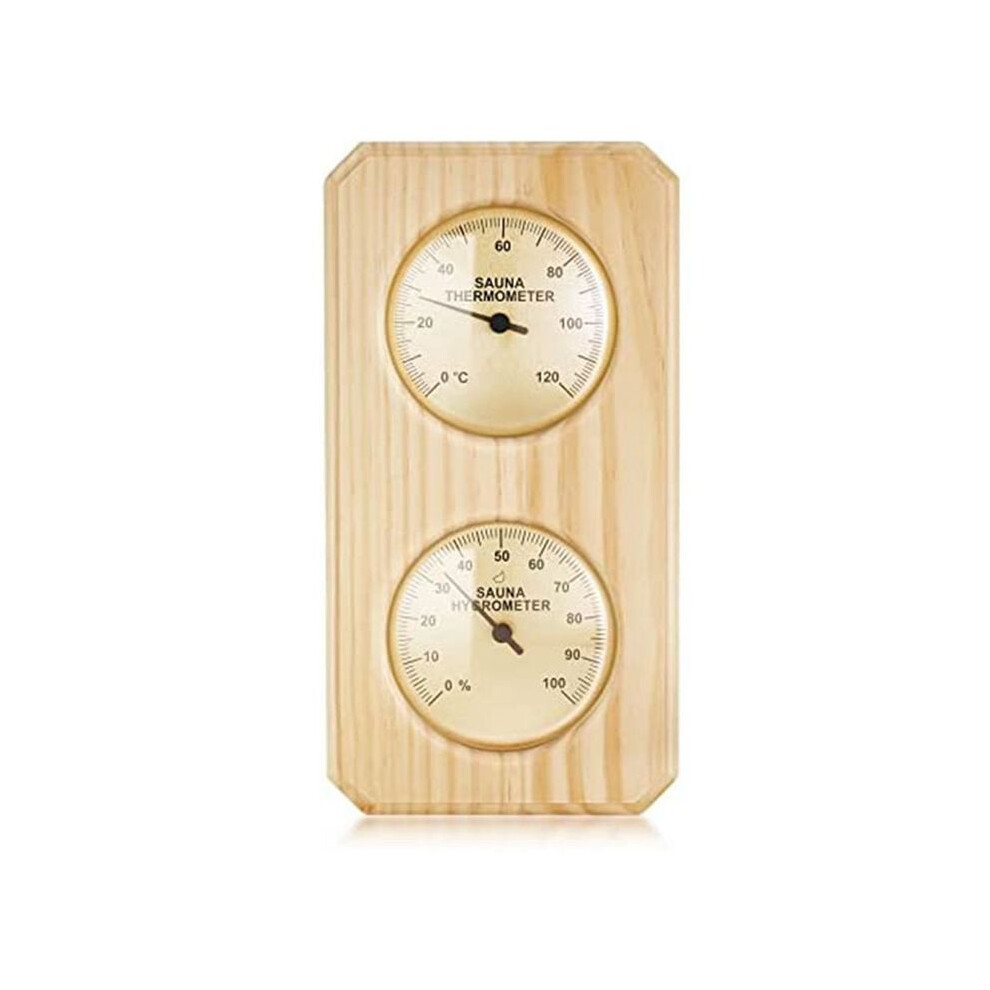 Wooden Sauna Thermometer And Hygrometer 2 In 1 Humidity Temperature Measurement For Home Family Hotel Sauna Room 4713427030128