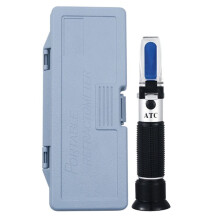 Brix Refractometer with ATC Dual Scale - Specific Gravity & Brix Hydrometer in Wine Making and Beer Brewing Homebrew Kit