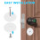 2Ensemble Plaques En Inox Pour Trou De Porte 7