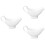 3Pièces Crémier Céramique Compact Résistant Pour Café Cuisine 6