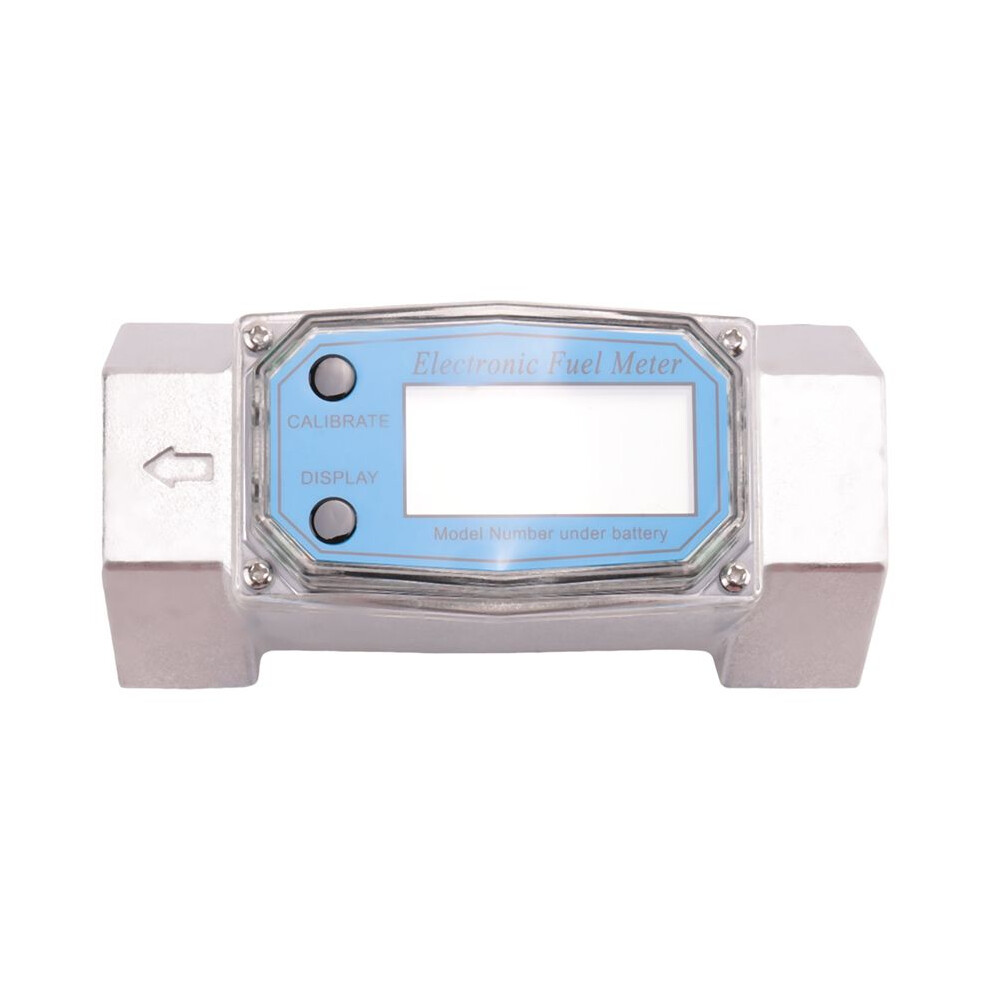 1.5 Inch Digital Turbine Flow Meter, Lcd Display Fuel Water Flow Meter, Flowmeter For Kerosene Gasoline Water 4713943035676