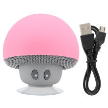 Mini Small Bluetooth Speaker With Rechargeable Battery And Built In Microphone, Featuring Clear Sound And Suction Cup Mount For Hands Free Use At