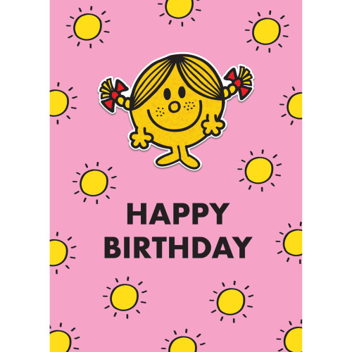 Decopatch Mr. Men Birthday Card Includes Removable Little Miss Sunshine Patch