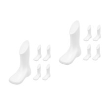 10Stk Weiße Kinder Fußmannequins Aus Für Schuhdisplay