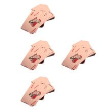 4Sets Rose Gouden Pokerkaarten Set Plastic Voor Thuis Feest Spelletjes