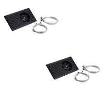 2X Pitcher Rinser Stainless Steel Bar Glass Rinser for Sink, Cup Washer Spray Rinser for Hotel Cafe Restaurant Black