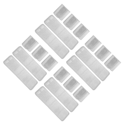 4Sets Silver Insulated Plant Pot Covers Hook Loop Fastener Winter Use
