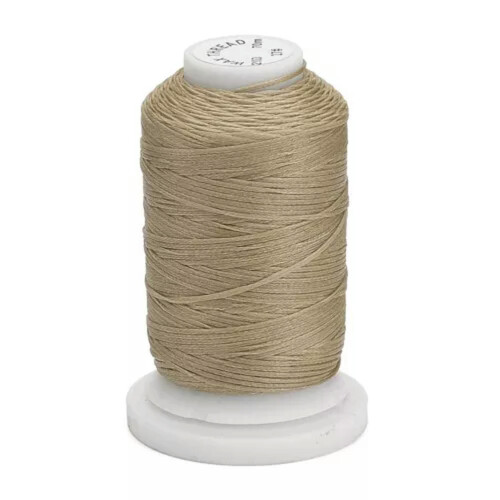76 Yards/Roll 1mm Flat Waxed Polyester Cords Leather Craft Sewing String Threads-Dark Khaki