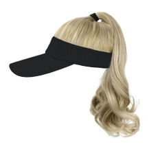 Perruque chapeau pour femme, perruque casquette de baseball, extensions de cheveux queue de cheval, perruque chapeau d'extérieur Z3K5