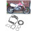 Πλήρες σετ φλάντζας για CR250R1992-1999, Φλάντζες κεφαλής και βάσης, κιτ ανακατασκευής 3