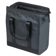 Sacoche arrière vélo latérale - BASIL - Grand Tarpaulin Shopper - Waterproof - 23L - MIK Hooks