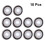 20Pcs Round Pearl Decorative Buttons Multi Color for Clothes Hats 3