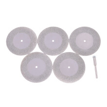 5Pcs 50Mm Diamanttrennscheiben Und Bohrer Für Rotary Tool Glass Metal