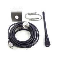 VHF Marine Antenna 156-163MHz Rubber Waterproof Mast Aerial with 5m RG-58 Cable for Boat Sailboat