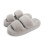 Γυναικείες παντόφλες Memory Foam Fuzzy, με ανοιχτά δάχτυλα από τεχνητή γούνα και δύο 1