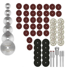 61Pcs  KreissäGeblatt Set Harz TrennräDer Scheibe Diamant Schneidklinge Metallschneider Elektrowerkzeug