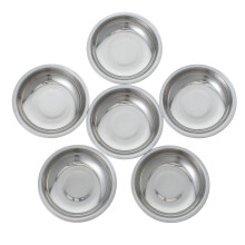 6Stk Teebeutelablage Tischuntersetzer Tropfschale Silber