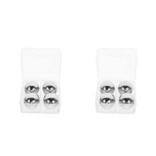 10Pcs Stainless Steel Chilling Stones Silver Drinks Cooler Cubes