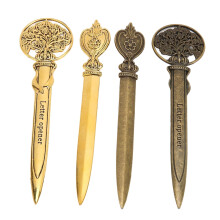 Retro Zinc Alloy Letter Openers – 4 Pack, Lightweight, Ergonomic, Elegant Design
