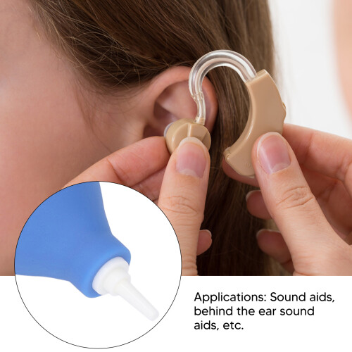 2pcs Silicone Air Blower Dust Blaster for Ear Mold Cleaning 2