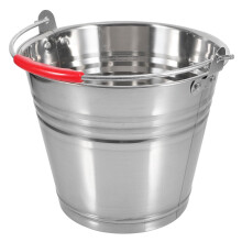 Portable Metal Bucket with Handle Stainless Steel Corrosion Resistant Water Container