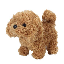 Electric Teddy Interactive Walking & Talking Robot Dog Toy, Sound Effects, Moving Tail, Compatible with Smart Pet Systems, 7.09"