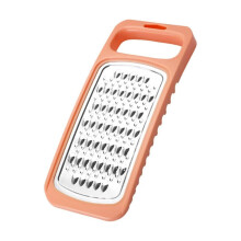 Dual-Sided Handheld Cheese Grater Graters for Kitchen Stainless Steel Vegetable Slicer with Handle for Cheese Chocolate Vegetables 10.23 Inch,Orange