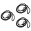 3Pièces Collier Laisse Nylon Noir Résistant 6
