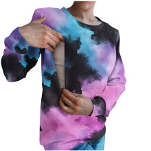 Women's Long Sleeve Breastfeeding Sweatshirts Top Maternity Nursing Pullover Pregnancy Clothes
