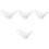 4Pcs Ceramic Milk Pitcher White Small Creamer Pitcher for Home Use 4
