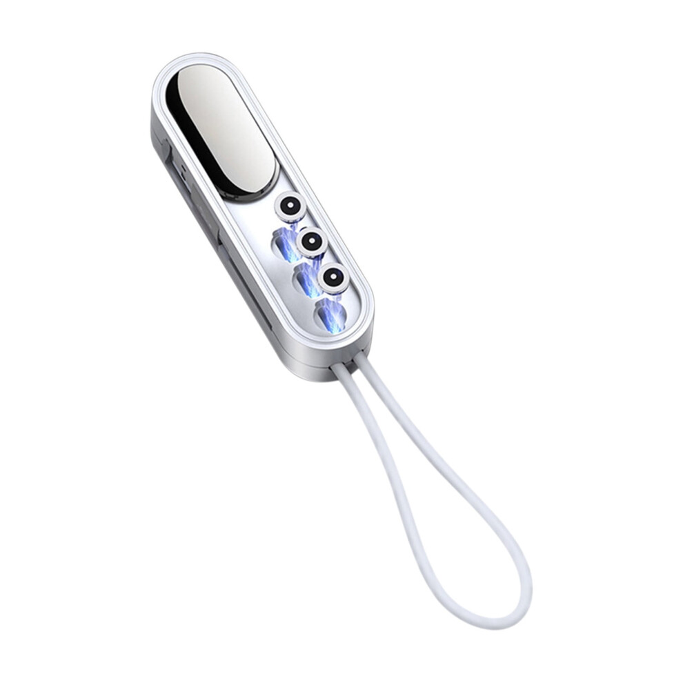 3-In-1 Magnetic Retractable Data Cable With Hidden Phone Stand, Portable Charging Cord For Ios Android Devices, Fast Sync And Charge 9165521787715